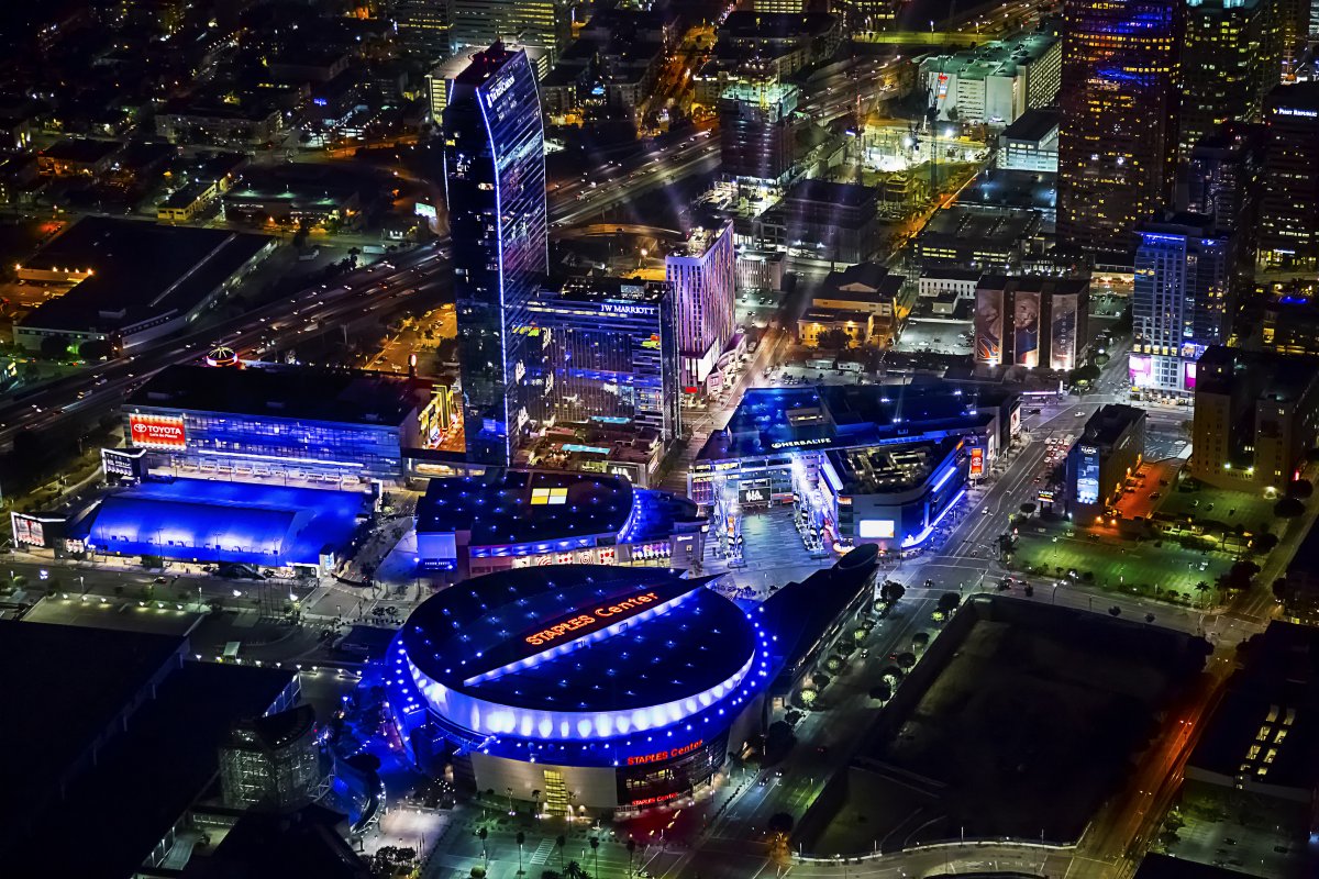Overhead image of LA Live