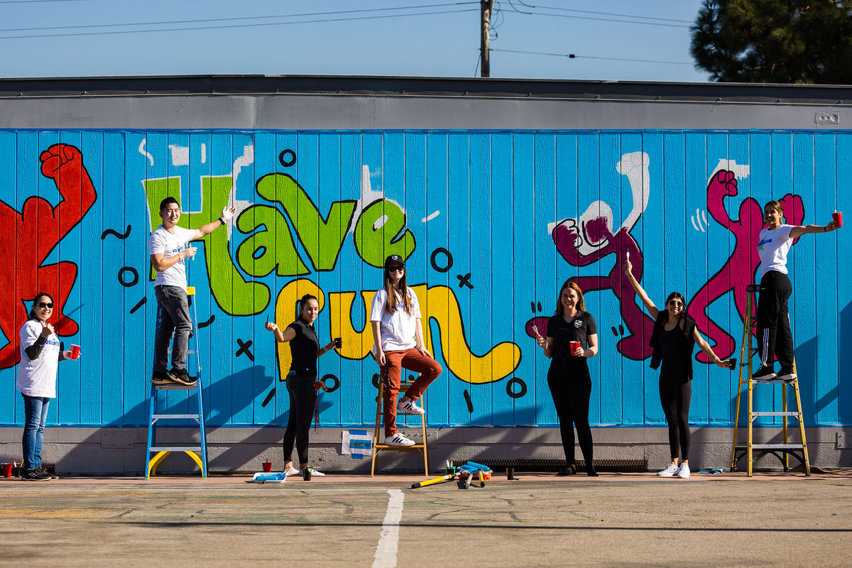 Employees Painting