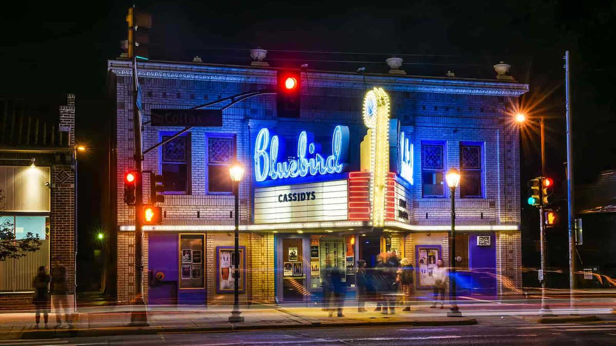 Exterior image of Bluebird marquee presenting The Fray