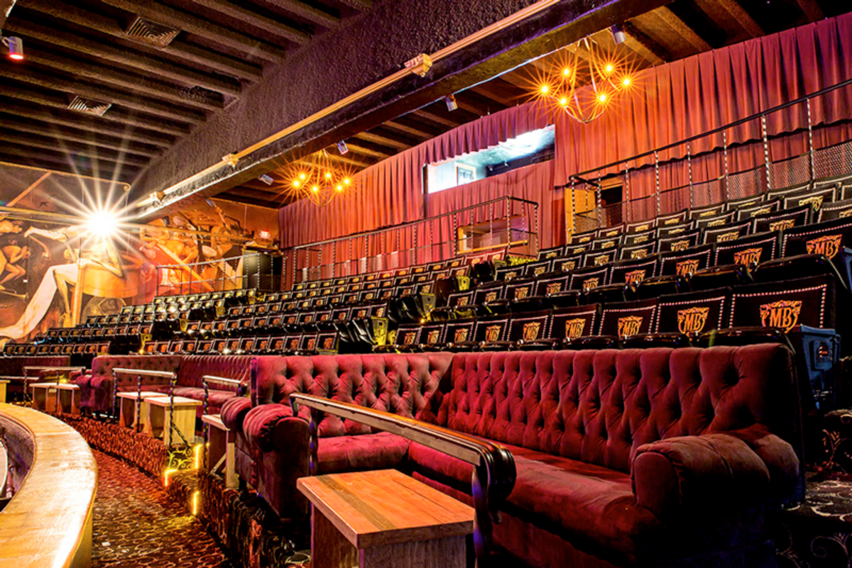 Exterior shot of Fonda theatre with marquee