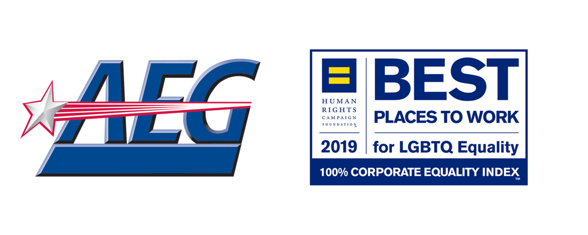 AEG and Human Rights Campaign Best Places to Work Logos