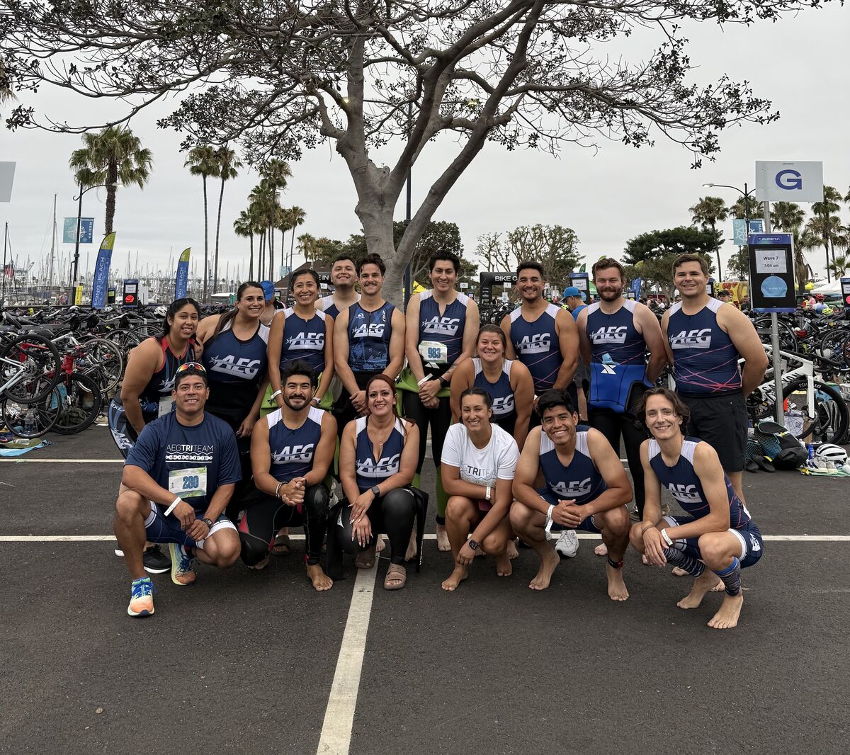 AEG Tri Team Rallies to Raise Over $16,000 for Children’s Hospital Los Angeles at 2025 Long Beach Legacy Triathlon
