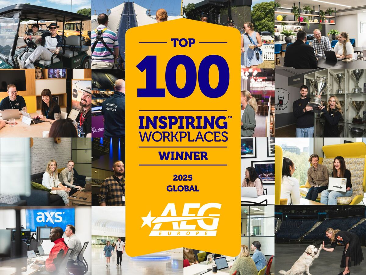 AEG Europe Named Among 2025 Global Top 100 Inspiring Workplaces