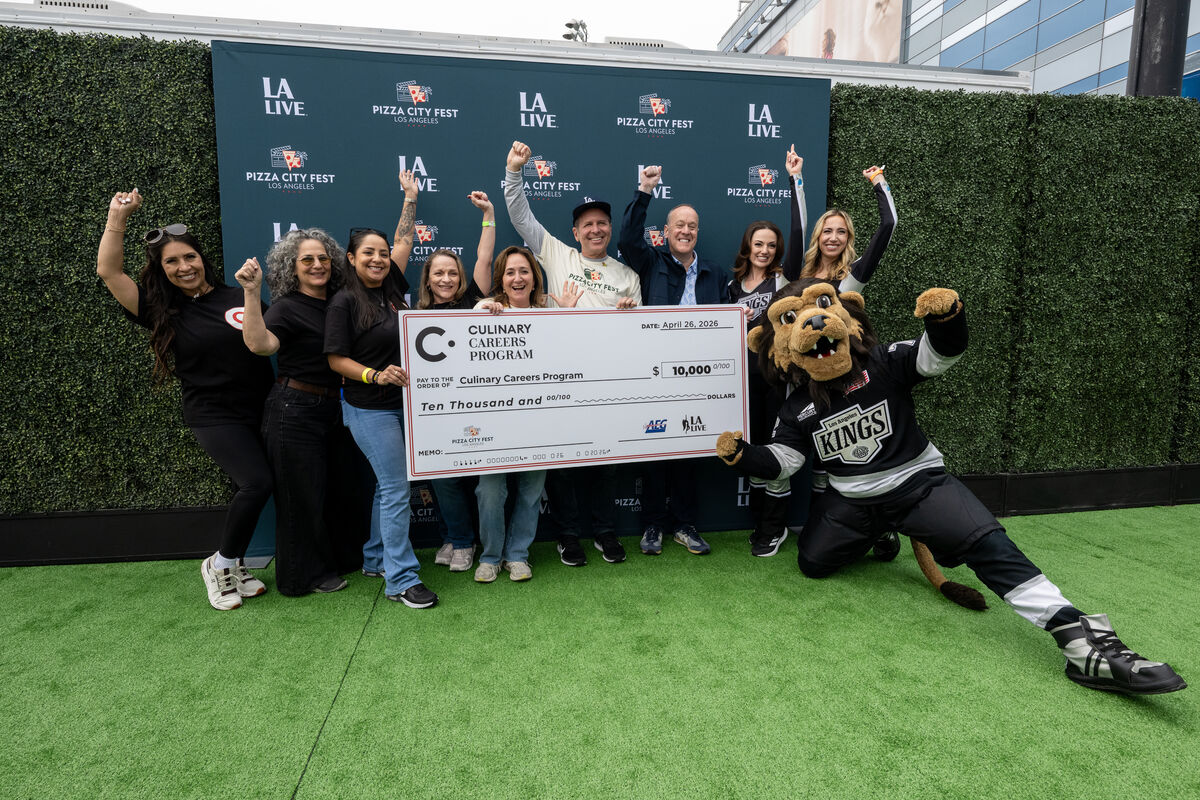 AEG and Pizza City Fest Donate $10,000 to the Culinary Careers Program During Fourth Annual Pizza City Fest at L.A. LIVE