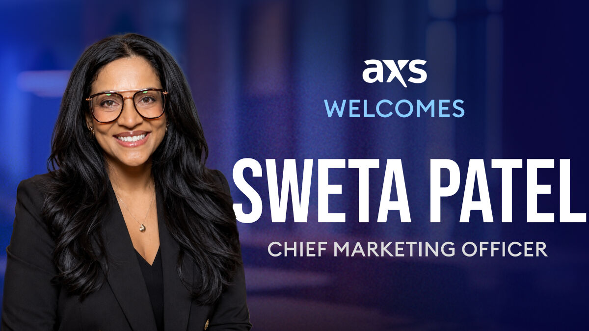 AXS Names Sweta Patel Chief Marketing Officer