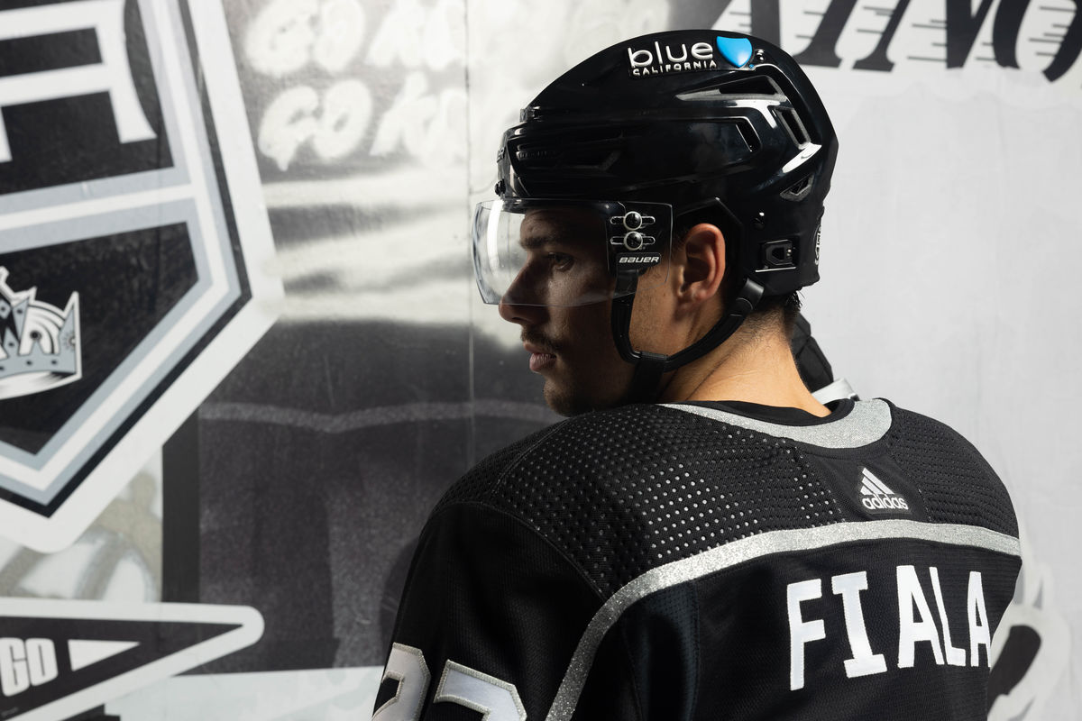 LA Kings players will have the Blue Shield of California on their helmets for all home games at Crypto.com Arena (Photo: Busines