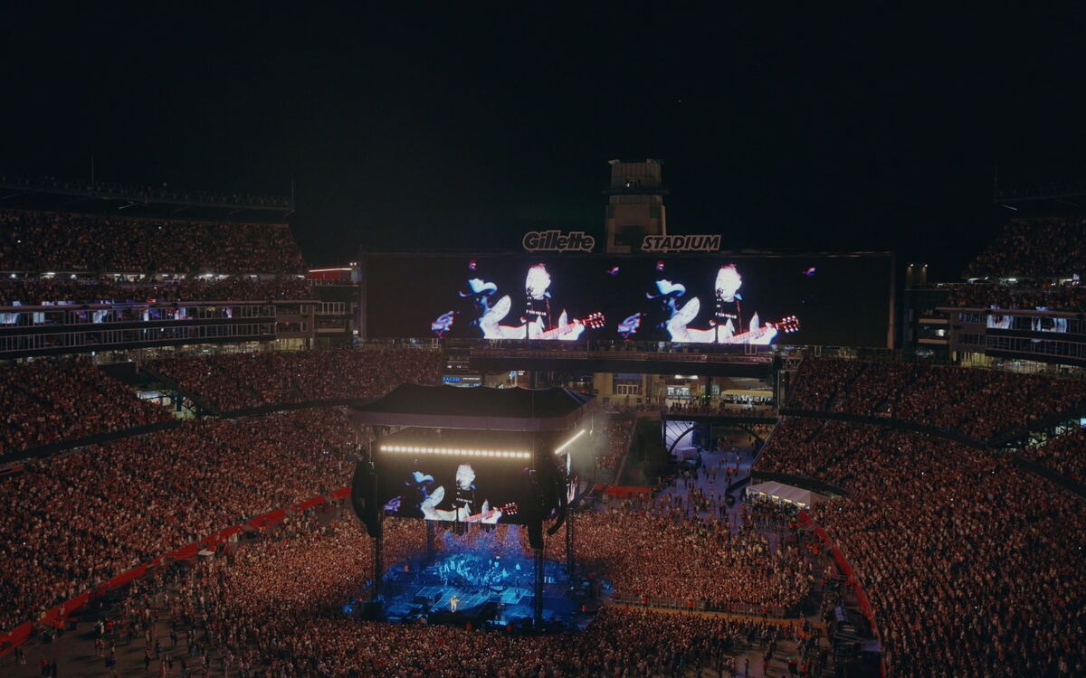 Zach Bryan performed Saturday, October 3 at Gillette Stadium setting record for the largest crowd for any event in the venue's h