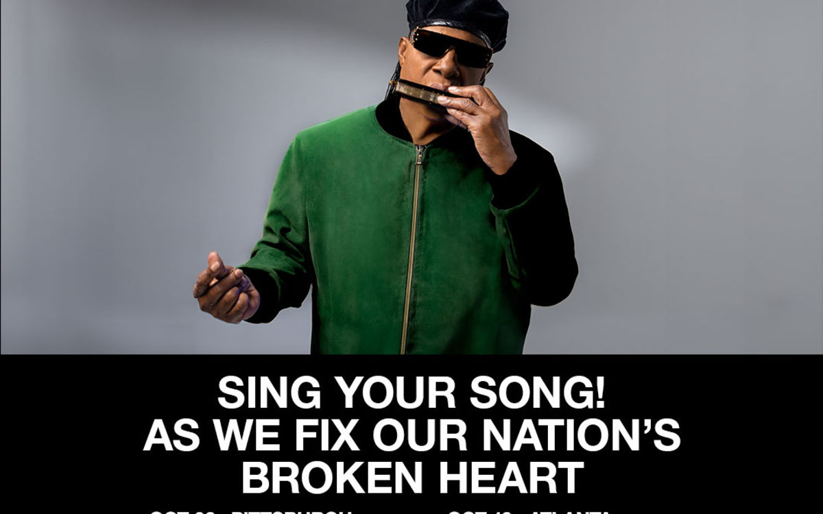 STEVIE WONDER SAYS “SING YOUR SONG! AS WE FIX OUR NATION’S BROKEN HEART” WITH 10 PERFORMANCES THIS OCTOBER. TICKETS ON SAL