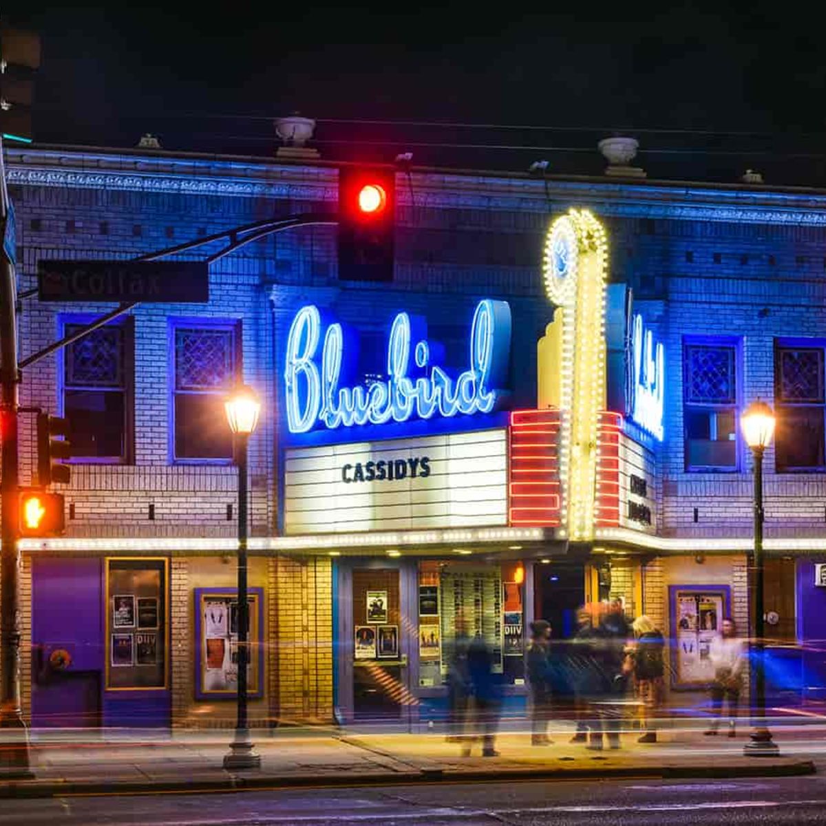 Exterior image of Bluebird marquee presenting The Fray